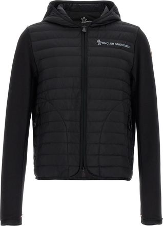 Moncler Black Padded Zip Up Hoodie