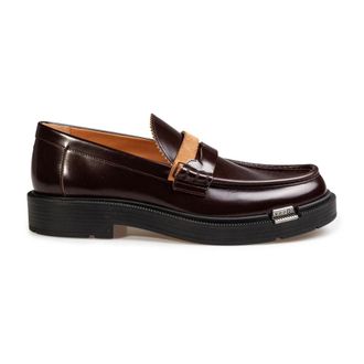 Maison Margiela Loafers, male, Brown, Size: 11 US Mocassini in pelle spazzolata