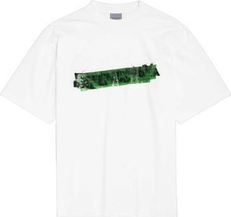 Balenciaga T-Shirts, male, White, Size: 2XS Messy Spray Medium Fit T-Shirt