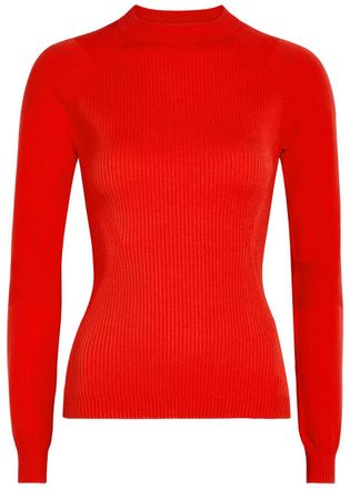 Moncler Ribbed Knit top - Red - XS (UK 8 / XS)