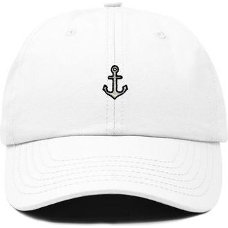 Dalix Anchor Dad Cap in White at Nordstrom