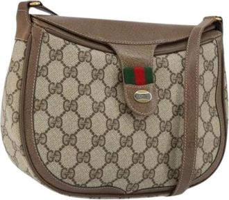 Gucci Pre-owned Cross Body Bags, female, Beige, Size: ONE SIZE Pre-owned Plastic Crossbody Bag