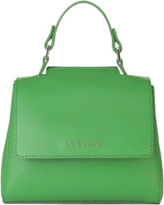 Orciani Sveva Vanity Mini - Dames - Handtassen - Groen - ONE Size - Leer - Tassen