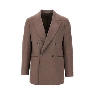 Breras Milano Arezzo twill double-breasted jacket Man 46