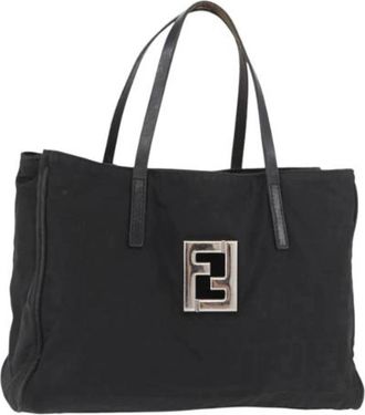 Fendi Pre-owned Zucca Canvas Hand Bag - Dames - Vintage Shopper - Zwart - ONE Size - Leer - Vintage