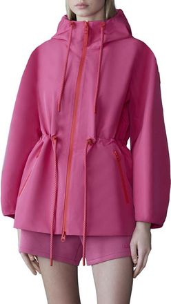 Mackage Kalea Windproof & Water Resistant Recycled Polyester Jacket in Azalea-Lava at Nordstrom, Size Xx-Small