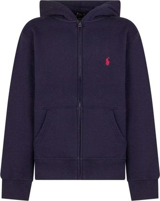 Polo Ralph Lauren Hoodies & sweatvesten, unisex, Blauw, S, Katoen, Fleece Full-Zip Hoodie
