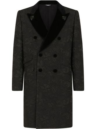 Dolce & Gabbana Mantel met ceintuur - Zwart