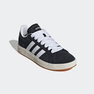 adidas Sneaker ADIDAS SPORTSWEAR GRAND COURT BASE 00S, Herren, Gr. 42,5, schwarz-weiss (core schwarz, cloud wei&szlig;, gum10), Leder, Synthetik, Schuhe Sneaker, D