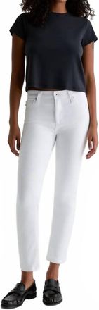 AG - Adriano Goldschmied Mari Crop Jeans In Gallery White