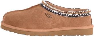 UGG Sheepskin Sabot met Multicolor Geborduurde Rand - Dames - Pantoffels - Beige - 45 EU - Schoenen