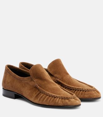 The Row Mocassini Soft Mocassin Two in suede