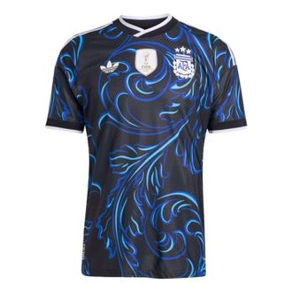 adidas Argentina 26 Away Authentic Jersey Asia Sizing Black Lucid Blue Blue Burst JM5901