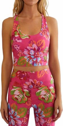 Beach Riot Yara Top In Sugar Bloom