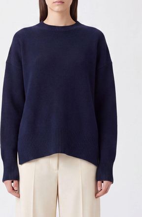 Jil Sander Maglia girocollo in cashmere con spalle cadute e fit relaxed