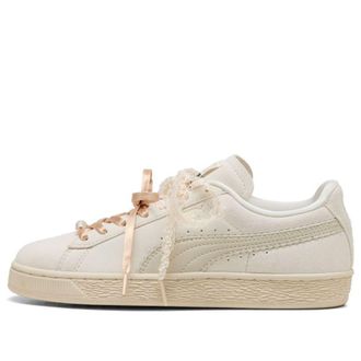 Puma (WMNS) PUMA Suede Bloom Frosted Ivory Silver Fog 408330-01
