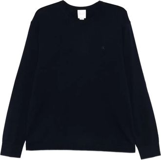 Calvin Klein logo-embroidered jumper - Blue