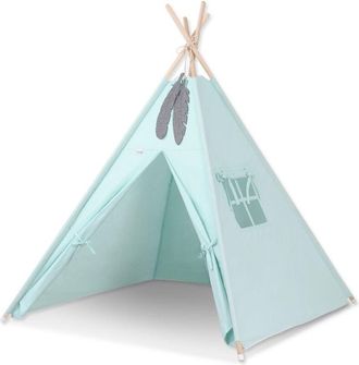 OEM Tienda Tipi Para Ni&ntilde;os + Colgantes De Plumas - Menta Claro