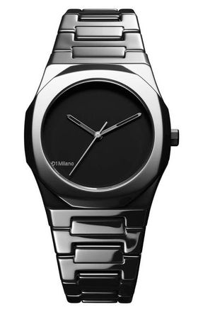 D1 Milano Ceramica Bracelet Watch, 37mm in Black at Nordstrom