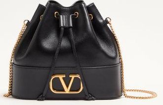 Valentino Garavani MINI VLogo SIGNATURE BUCKET BAG IN NAPPA LEATHER Wo