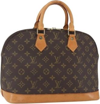 Louis Vuitton Pre-owned Canvas Handtas - Dames - Vintage Handtas - Bruin - ONE Size - Vintage