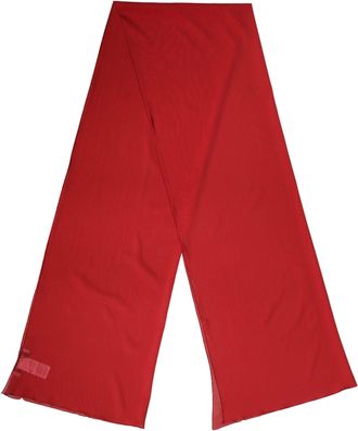 Dolce & Gabbana Red Silk Neck Wrap Shawl Women Stole 200cm X 64cm Scarf Elastane