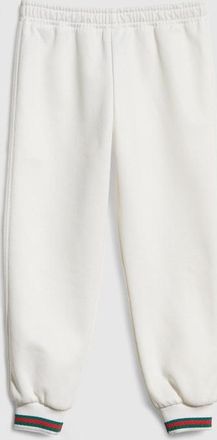Gucci Kids - Jersey Pants With Web, White, Ready-to-wear