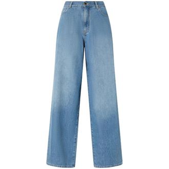 Pinko Wijde Jeans - Dames - Loose Fit Jeans - Blauw - W29 - Denim - Jeans