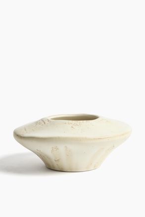 H&M Ikebana-Vase aus Steingut - Beige