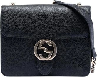 Gucci Pre-owned Cross Body Bags, female, Black, Size: ONE SIZE Pre-owned Cross Body Bag
