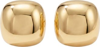 Argento Vivo Puffed Square Button Stud Earrings in Gold at Nordstrom