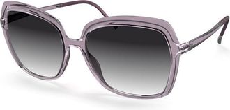 Silhouette 3193/75 4010 Womens Sunglasses Purple Size 57