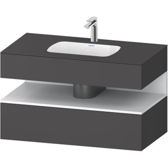 Duravit Duravit - Qatego lavabo encastr&eacute; avec meuble sous-lavabo en