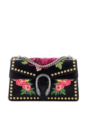 Gucci Dionysus Bag Embroidered Studded Leather Small shoulder bag - Black