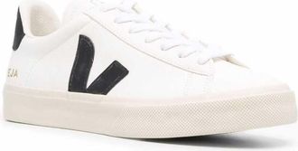 Veja Unisex Sneakers Campo White Vegan Logo Organic Traced Leather Trainers