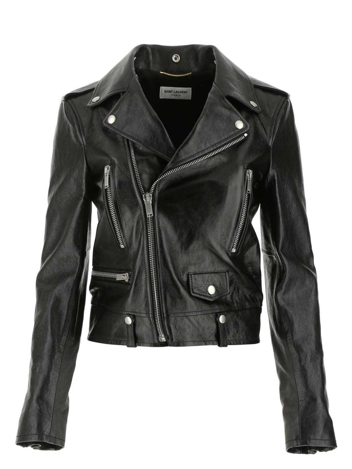 ジャケット SAINT LAURENT Women Jackets 25P818718Y7E63 1000 BLACK Jackets Women SAINT ジャケット 1000 BLACK 25P818718Y7E63 LAURENT