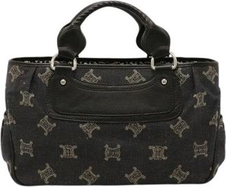 Celine Pre-owned Handbags, female, Black, Size: ONE SIZE Pre-owned Denim Tote
