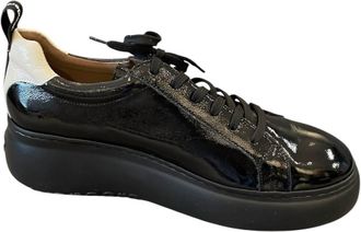 Wonders Womens Lack 1 Shoes In Black/white