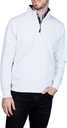 Tailorbyrd Fleece Quarter Zip Pullover in White at Nordstrom Rack, Size Xx-Large