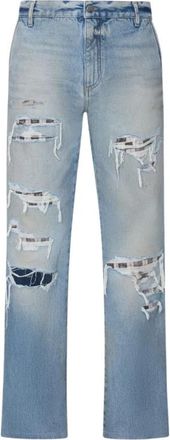 Amiri Ambmje 1098921 Straight Jeans - Heren - Regular Fit Jeans - Blauw - W31 - Denim - Jeans