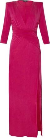 Liu Jo Cf 3109 J1890 Maxi Jurk - Dames - Maxi kleedjes - Roze - L - Kleedjes