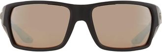 Costa Tailfin Copper SIlver Mirror Polarized Glass Rectangular Mens Sunglasses 6S9113 911304 60