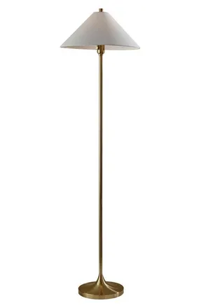Adesso Esme Floor Lamp in Antique Brass at Nordstrom