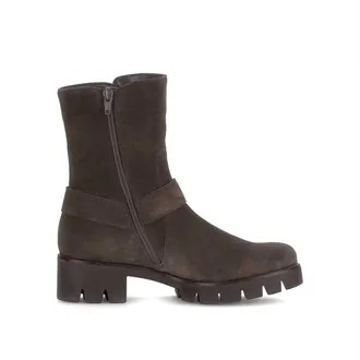 Gabor Womens Biker Boots In English Brown