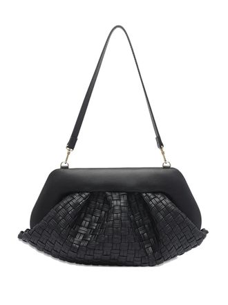 Themoirè magnetic-closure clutch bag - women - Artificial Leather - One Size - Black