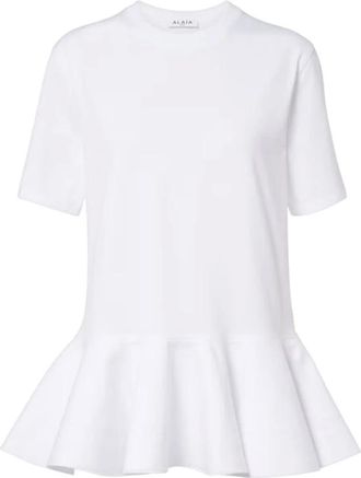 Alaia Mujer, Camisetas, Blanco, Talla: S