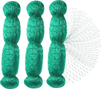 OEM Malla Antip&aacute;jaros, 3 Unidades De 2 X 10 M, Color Verde, Para Jard&iacute;n, Protecci&oacute;n De Plantas, Frutas, Flores Y Verduras, Malla De 15 Mm