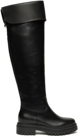 Nero Giardini Over the Knee Lug Sole Boot in Black at Nordstrom, Size 10Us