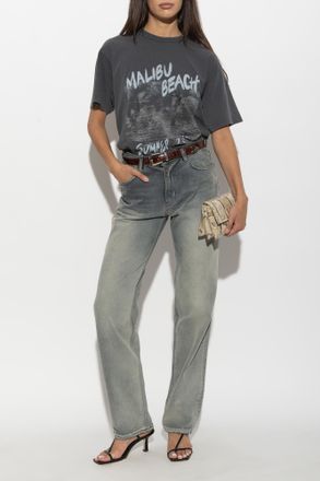 Anine Bing T-shirt Cade, Womens, Grey