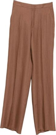 Tagliatore Wide Trousers, female, Brown, Size: 2XS Wide Trousers